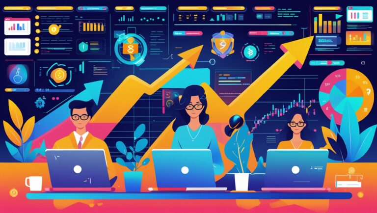 A confident young professional taking an online course on a laptop for high-paying jobs in 2025