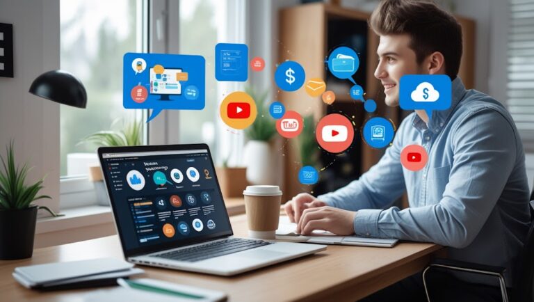 Profitable home-based business setup in 2025 including freelancing, reselling, handmade crafts, and online services