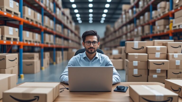 A young entrepreneur building a successful e-commerce business in 2025 using online store and digital marketing