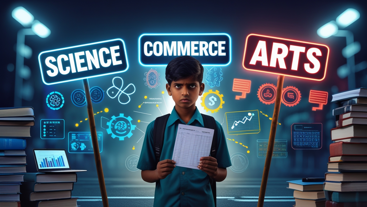 Read more about the article Science vs Commerce vs Arts – कौन-सी Stream आपके Future के लिए Best है?