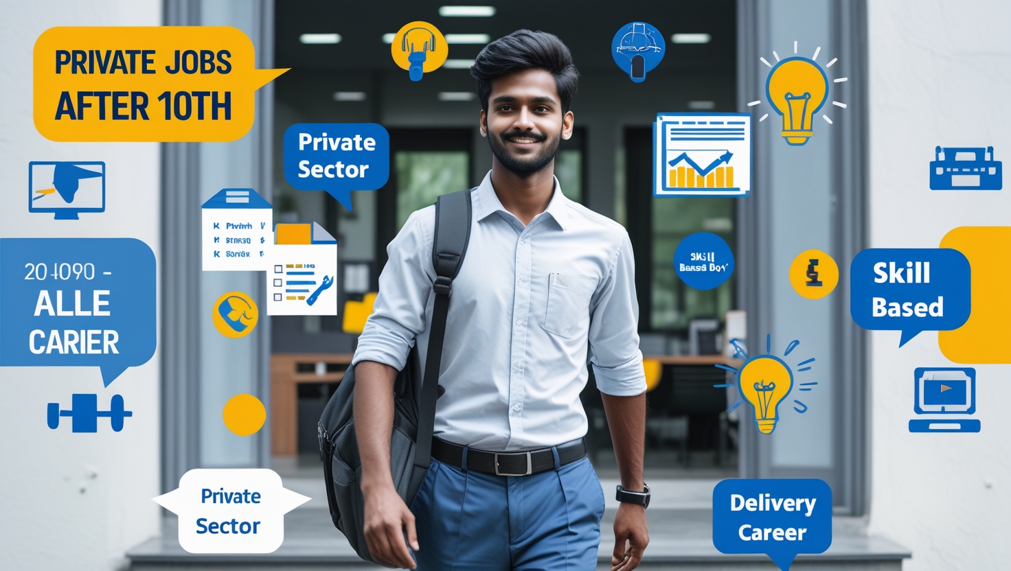 Read more about the article 🧾 10वीं के बाद Private Job कैसे पाएं? पूरी गाइड यहां पढ़ें